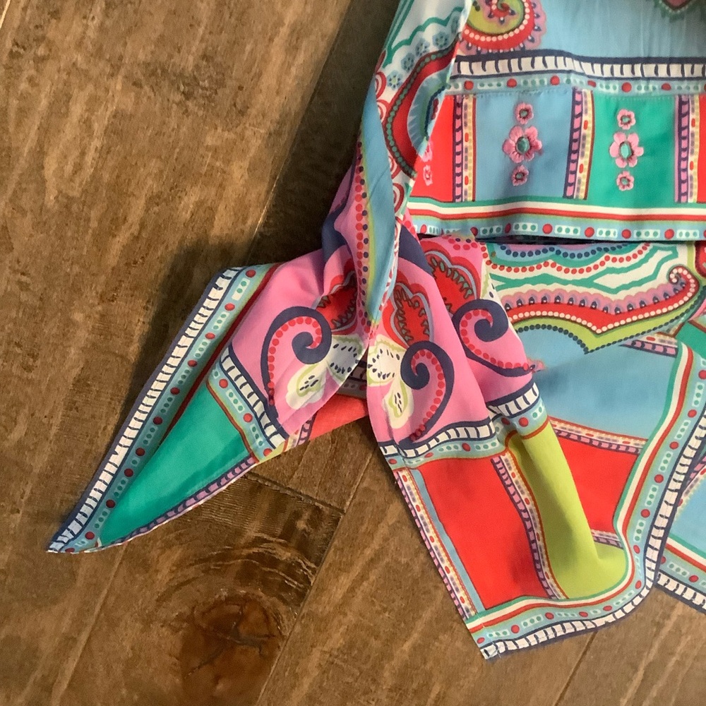 Robert Graham Colorful Paisley Women's Tunic, Size L - Picture 4 of 5
